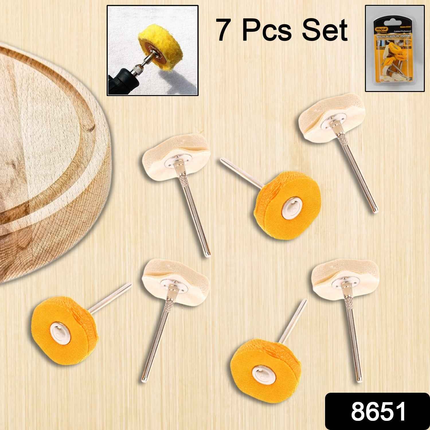 Polishing Buffing Wheel Set – 7-Pc for Metal & Jewelry | Wagtail