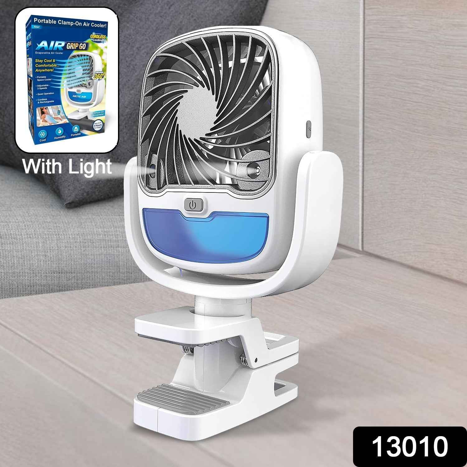Portable Air Cooler – 3-Speed USB Rechargeable Fan | Velvet Wheels