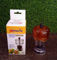 Salt and Pepper Grinder – Transparent Manual Spice Mill | Miracle