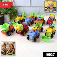 Construction Vehicle Toy Set – Durable 8-Pc Mini Trucks for Kids