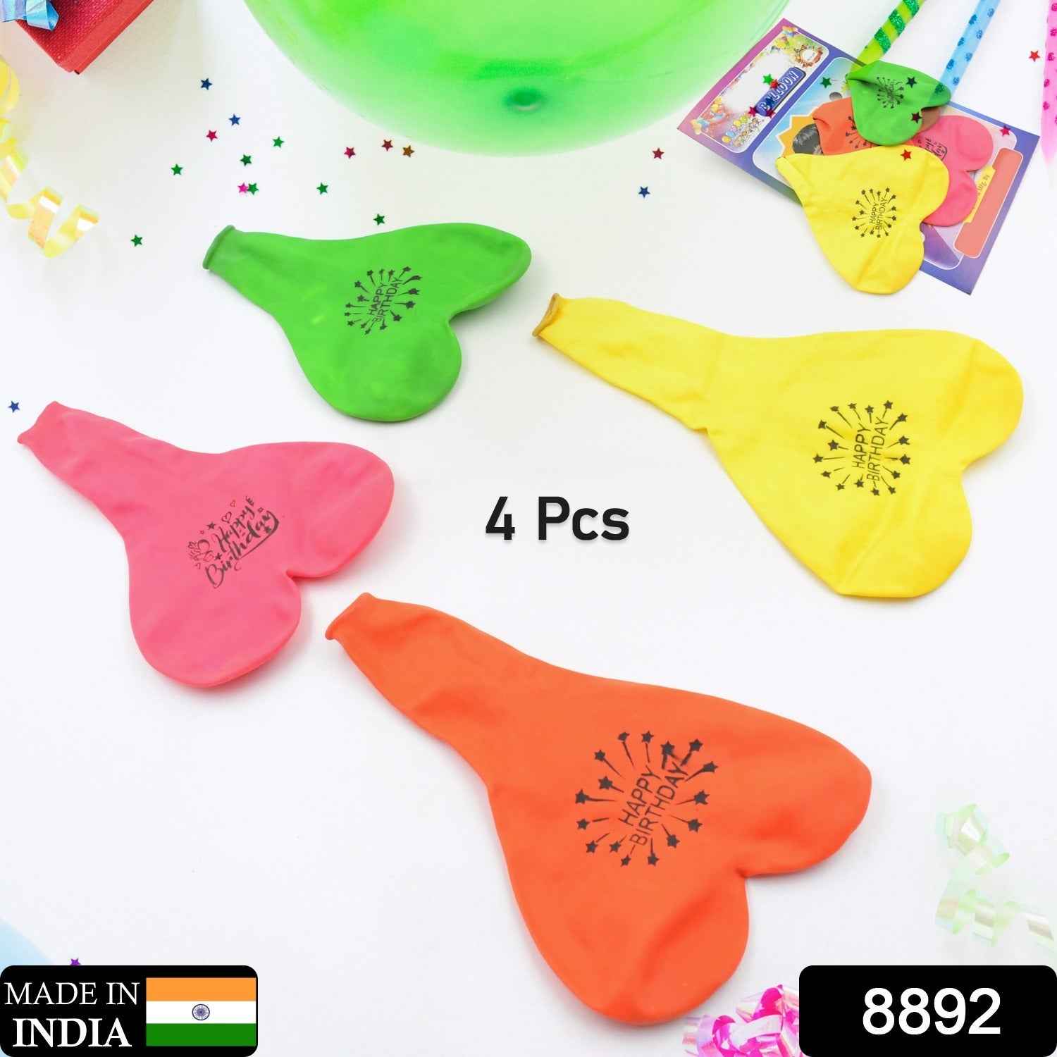 Heart Shaped Balloons – Multicolor Party Decor Set | Play & Move