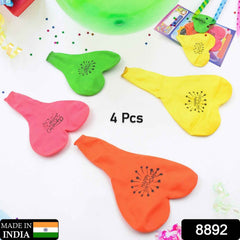 Heart Shaped Balloons – Multicolor Party Decor Set | Play & Move