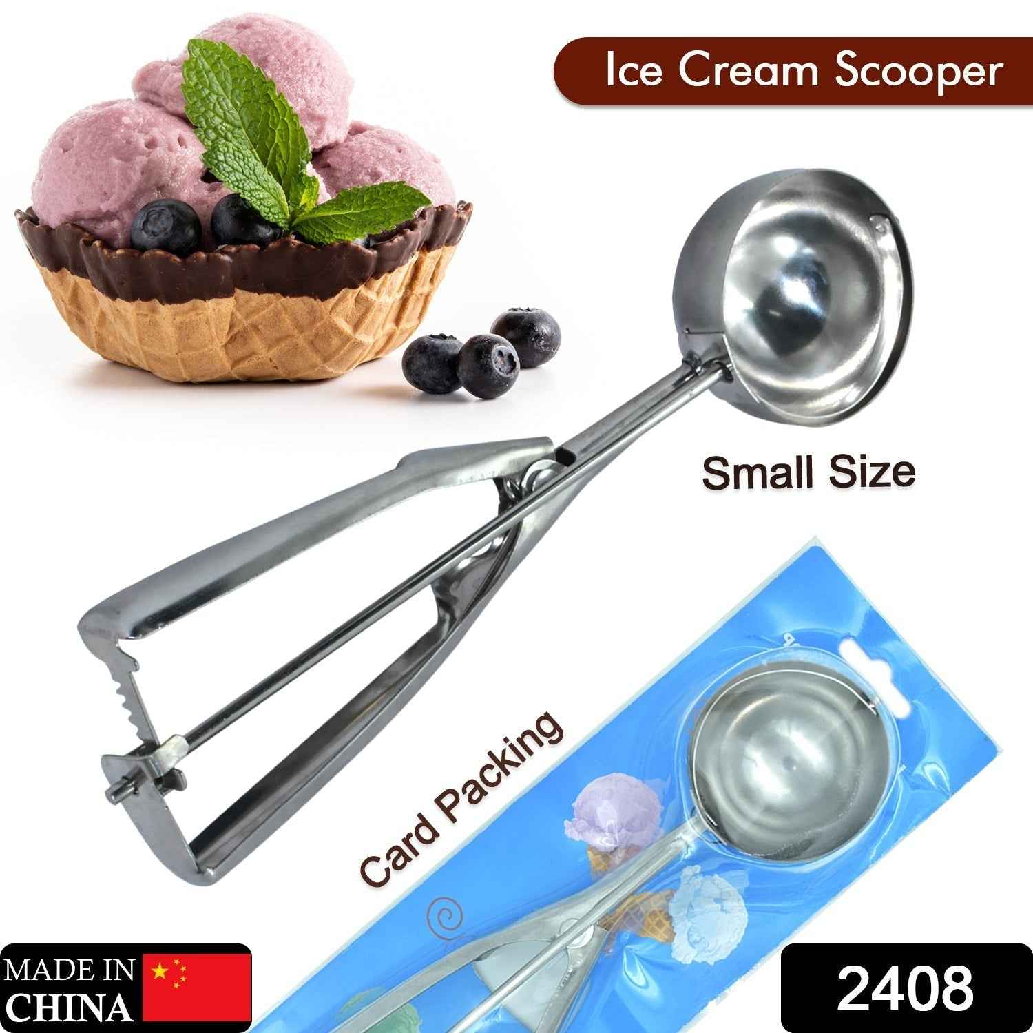 Ice Cream Scoop – Stainless Steel Easy Release Tool | Indo Glow