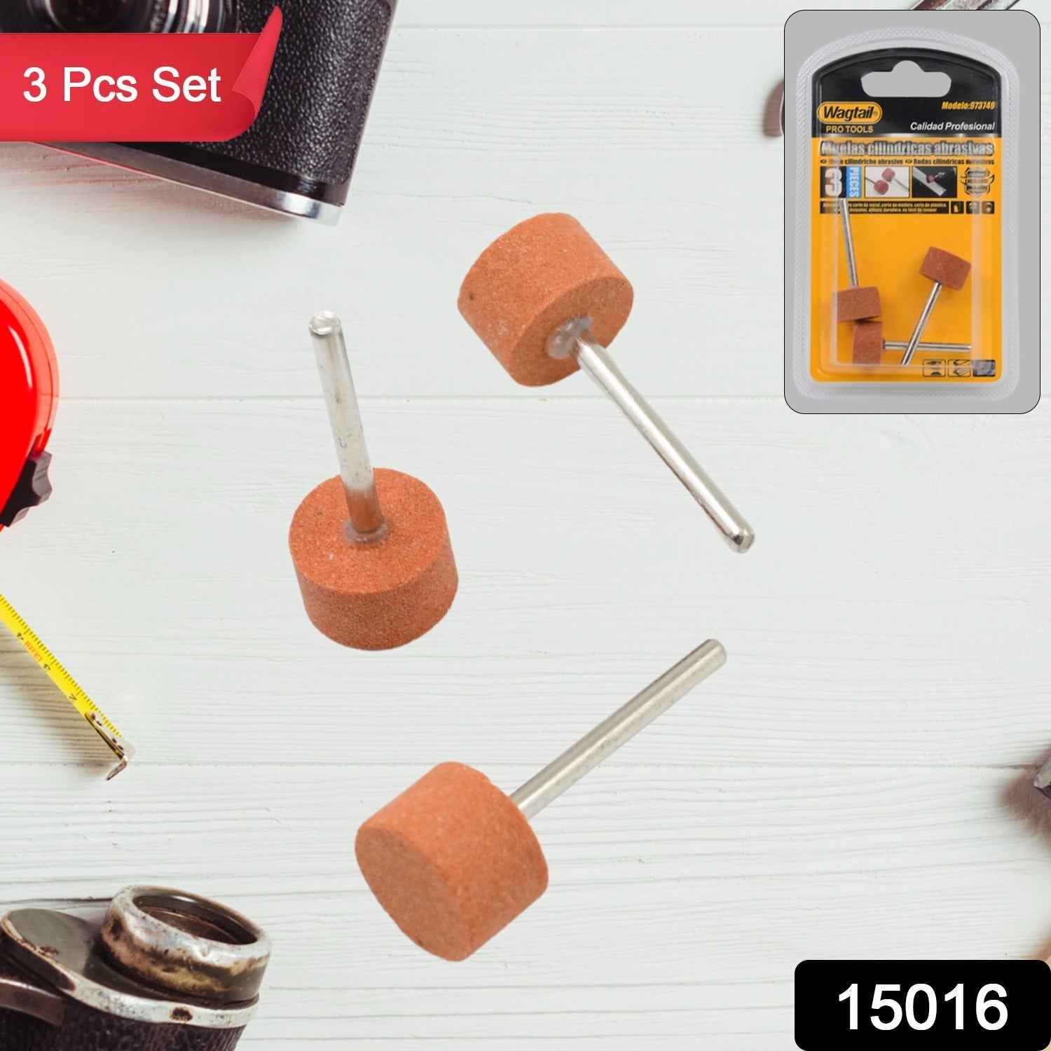 Wool Felt Polishing Buffing Wheels – 3 Pcs Set for Metal & Jewelry | Wagtail