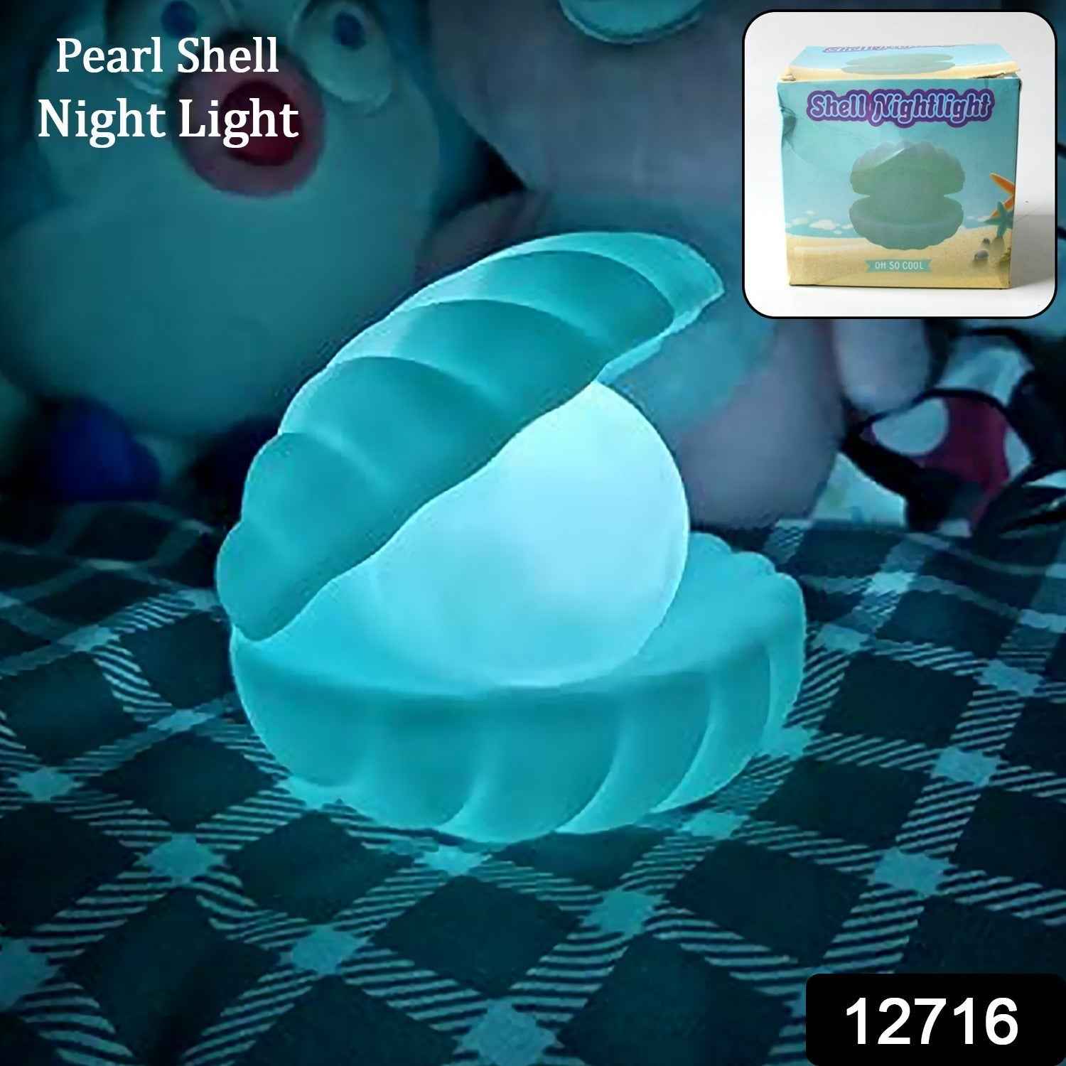 Pearl Shell Night Lamp – Aesthetic Desk Decor & Nursery Light | Deskrova