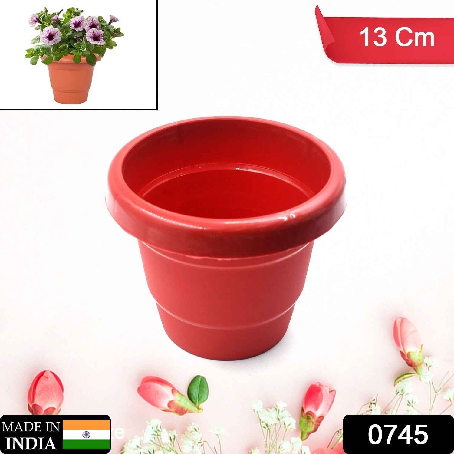 Heavy-Duty Plant Pot 13cm – Durable Plastic for Home | Styleva