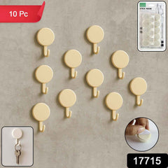 Self Adhesive Wall Hooks – No Drill, Strong Hold 10 Pack