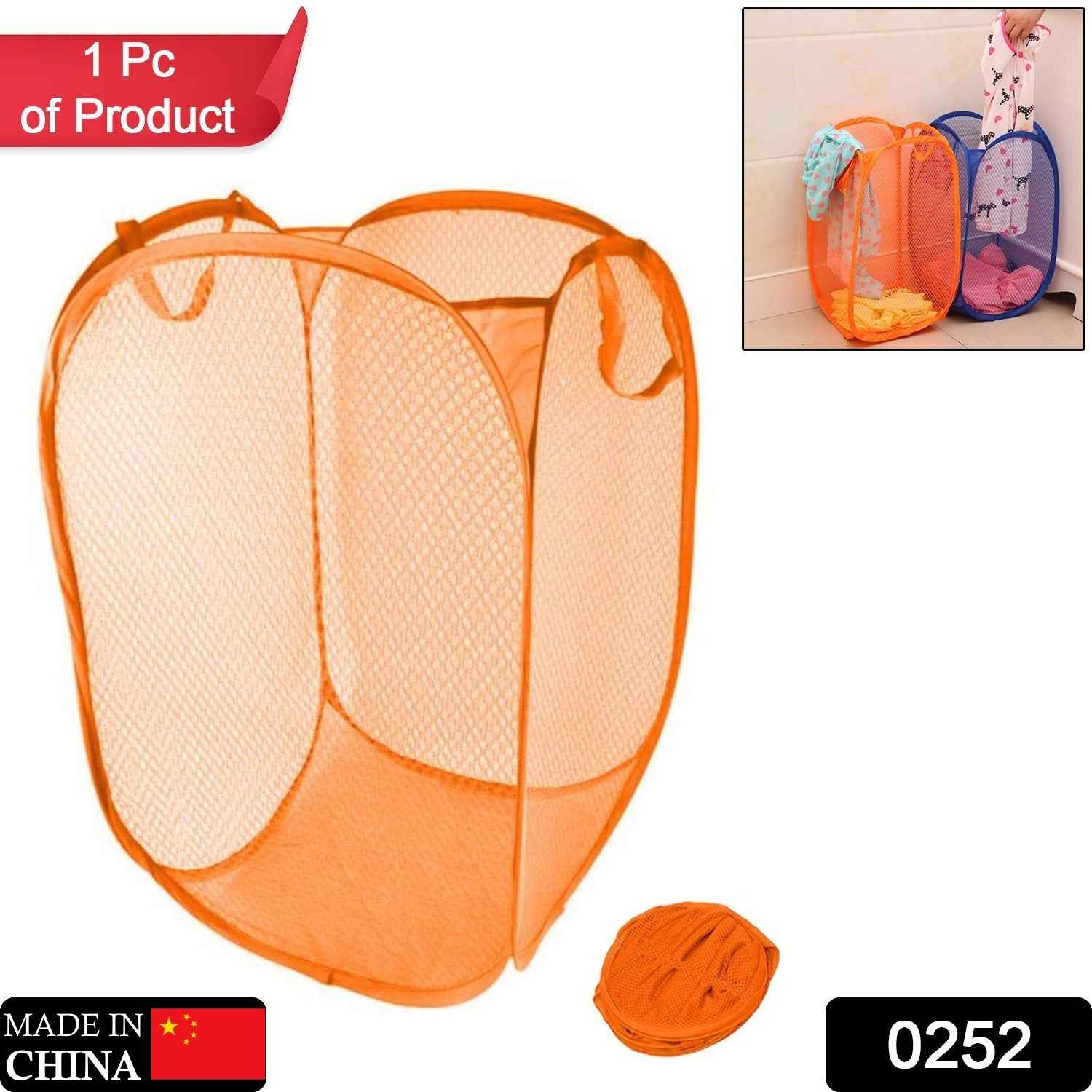 Foldable Laundry Basket – Space-Saving Mesh Hamper | Organivo