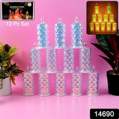 Smokeless LED Candles – Safe Flameless Set of 12 for Home Decor