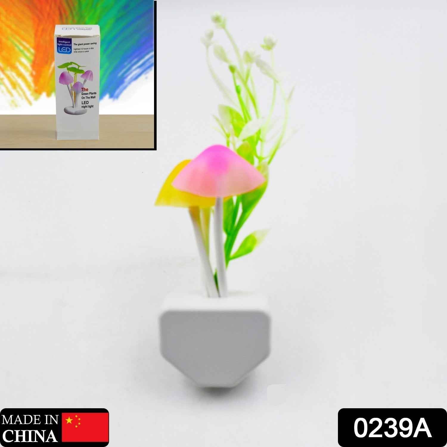 Mushroom Night Light – Color Changing LED with Auto Sensor |