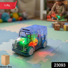 Musical light-up school bus toy for kids