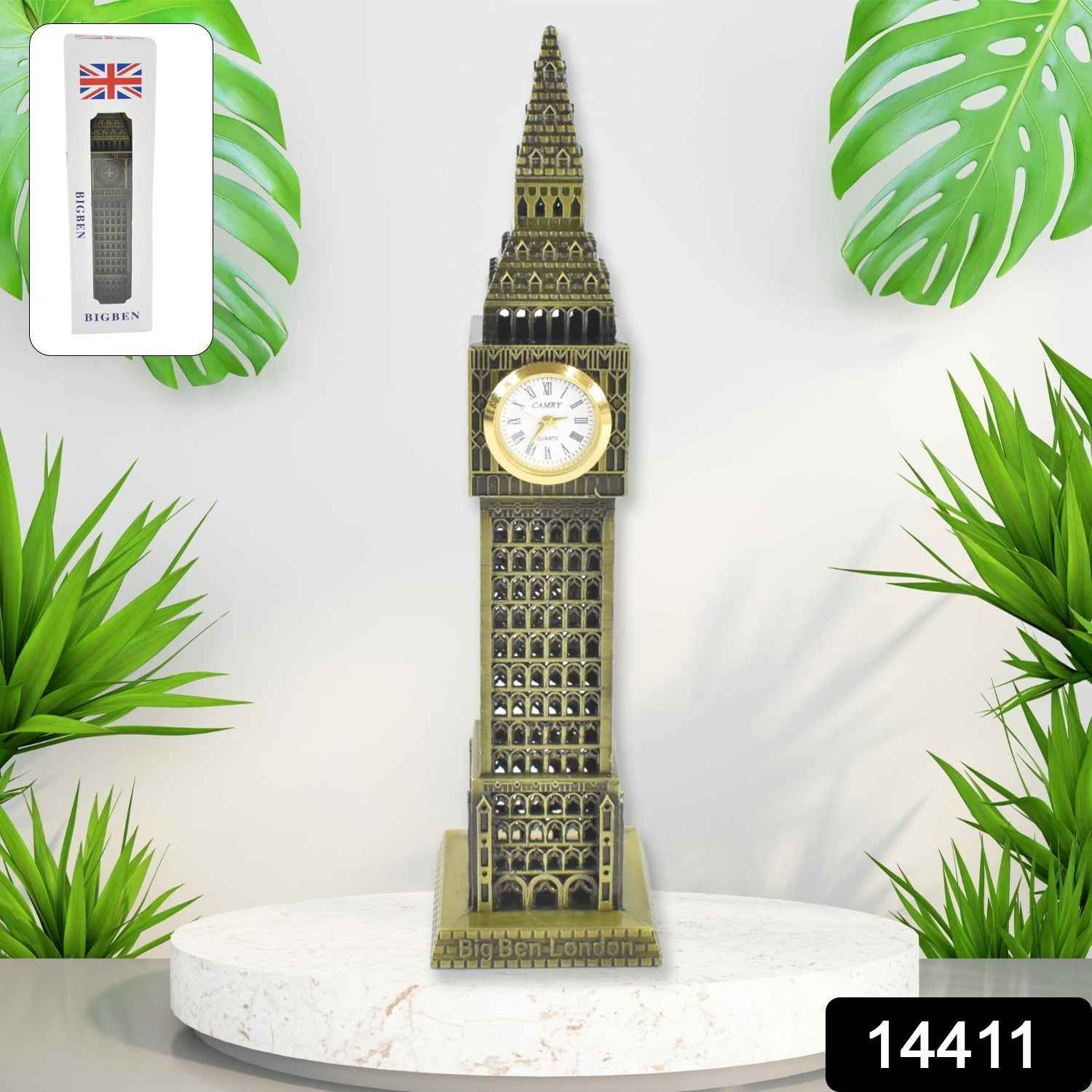 Big Ben Miniature Metal Statue – Elegant Home Decor Accent