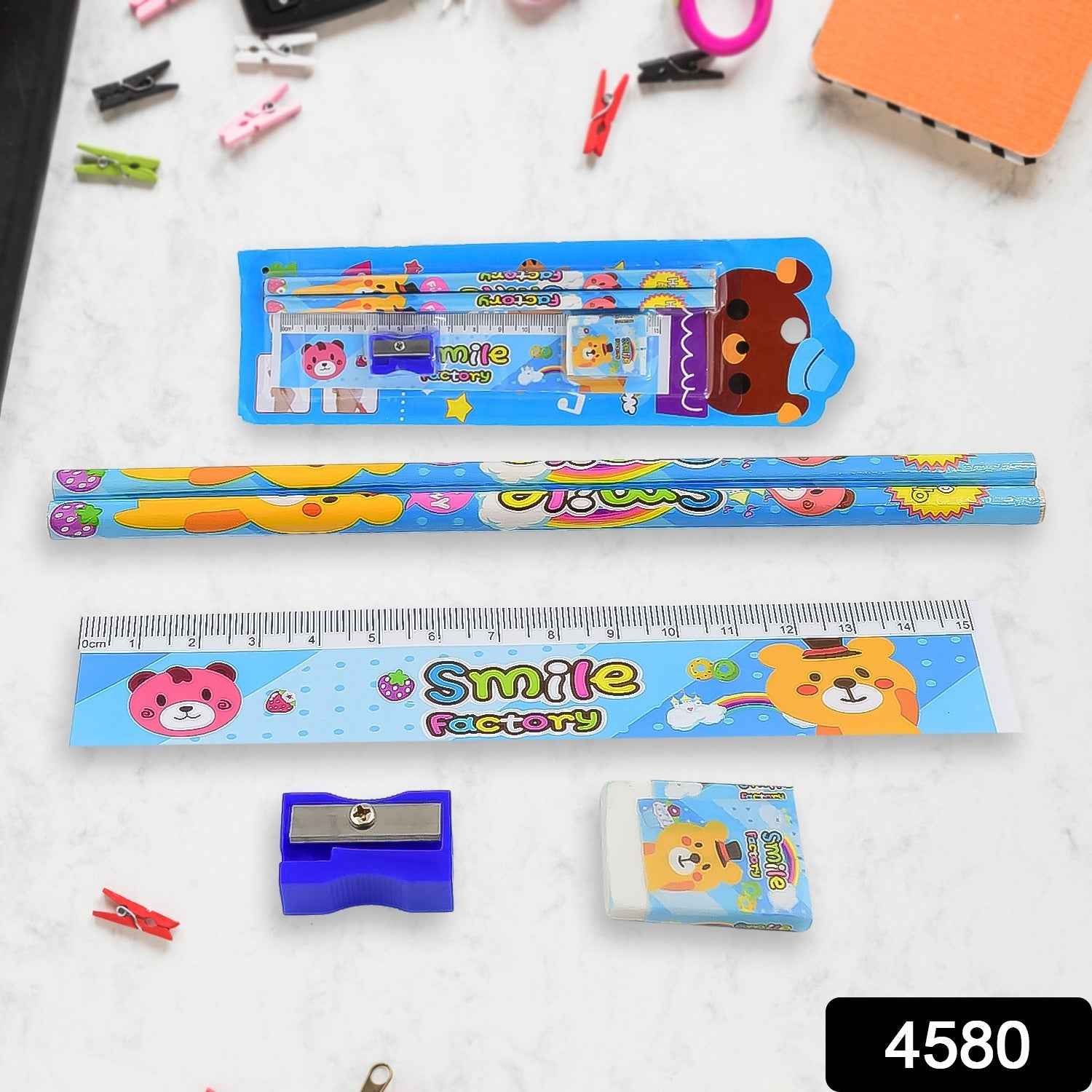 Kids Cartoon Pencil Set – Fun Wooden Stationery for School | Writezo