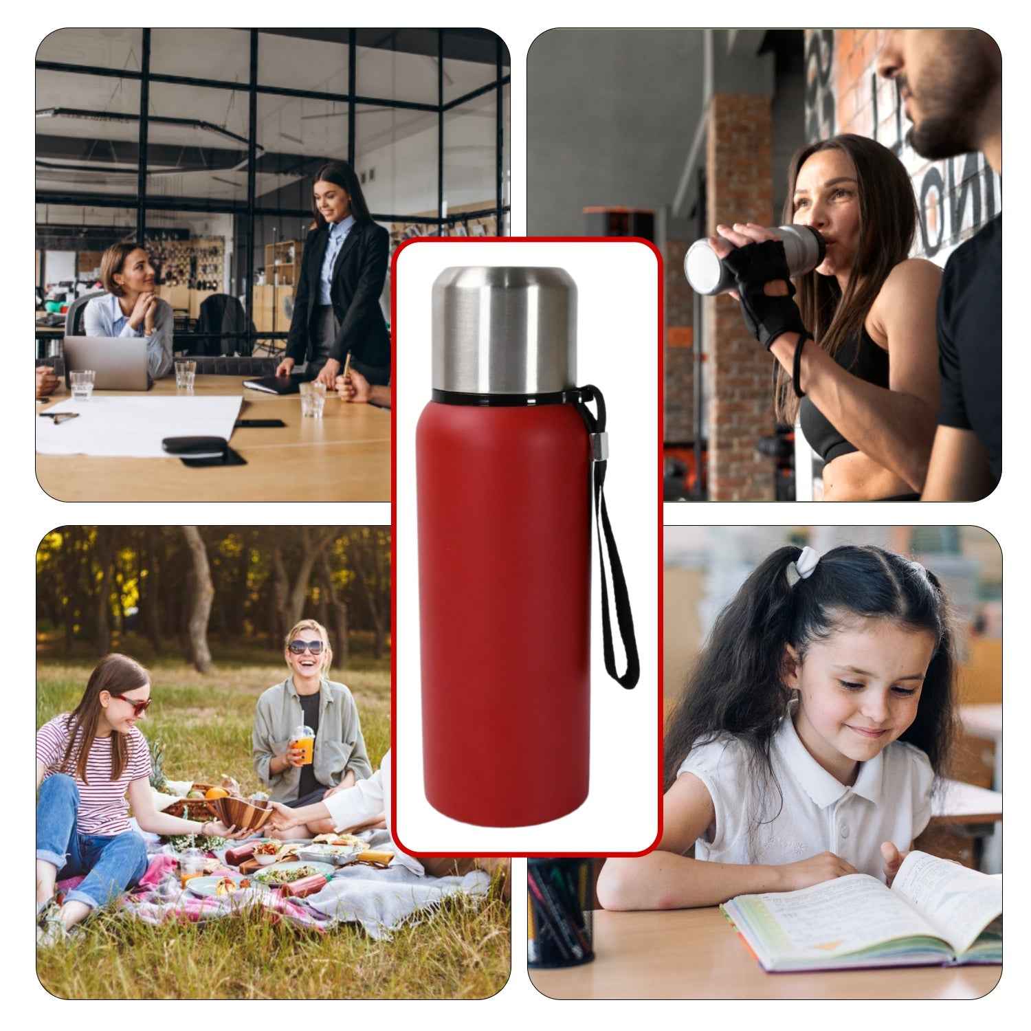 Stainless Steel Water Bottle 600ml – Leakproof Thermos | Own Hydrate