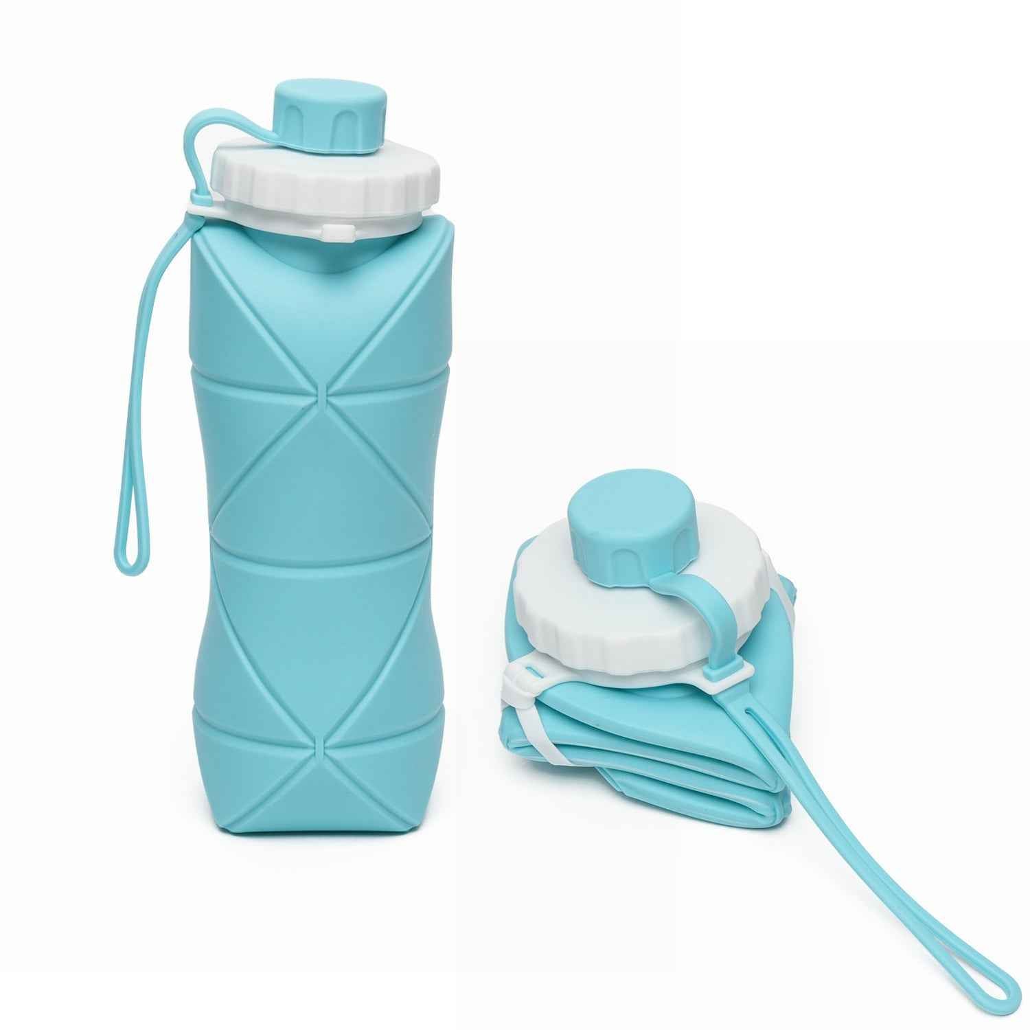 600ml Collapsible Silicone Water Bottle – Foldable & Leakproof