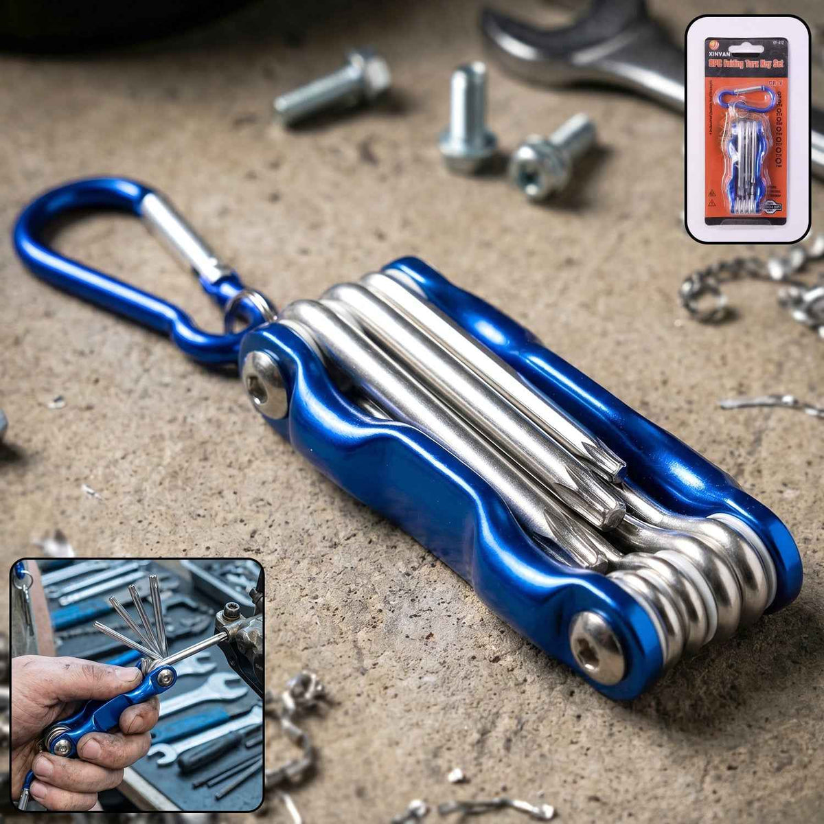 8-in-1 Portable Cycling Repair Tool Kit Ð Compact & Durable