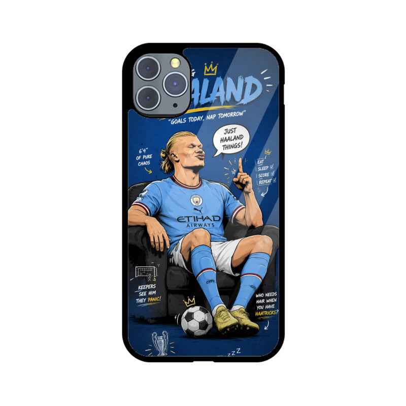 Football Icon Erling Halland Mobile Glass back cover