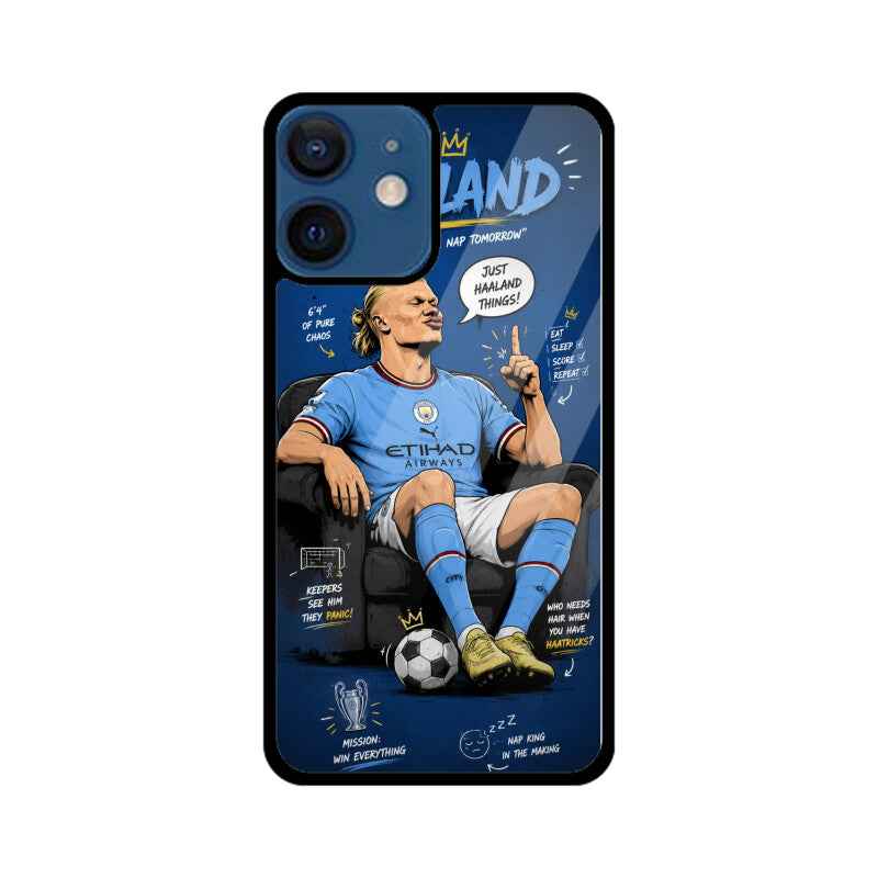 Football Icon Erling Halland Mobile Glass back cover