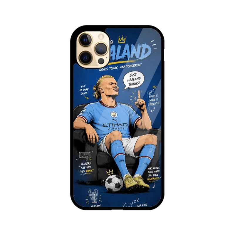 Football Icon Erling Halland Mobile Glass back cover