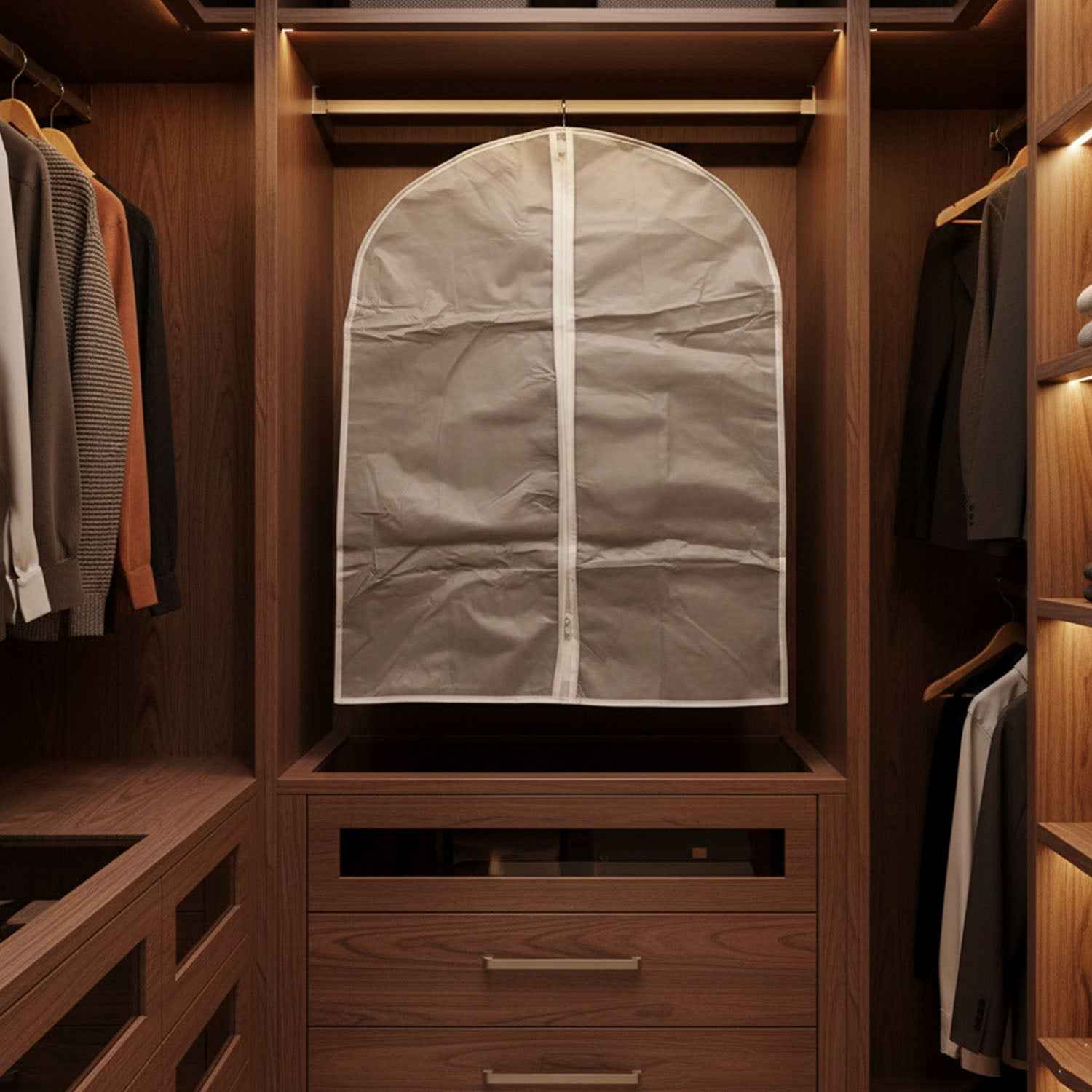 Breathable Garment Cover Set – 5-Pack for Dust-Free Storage