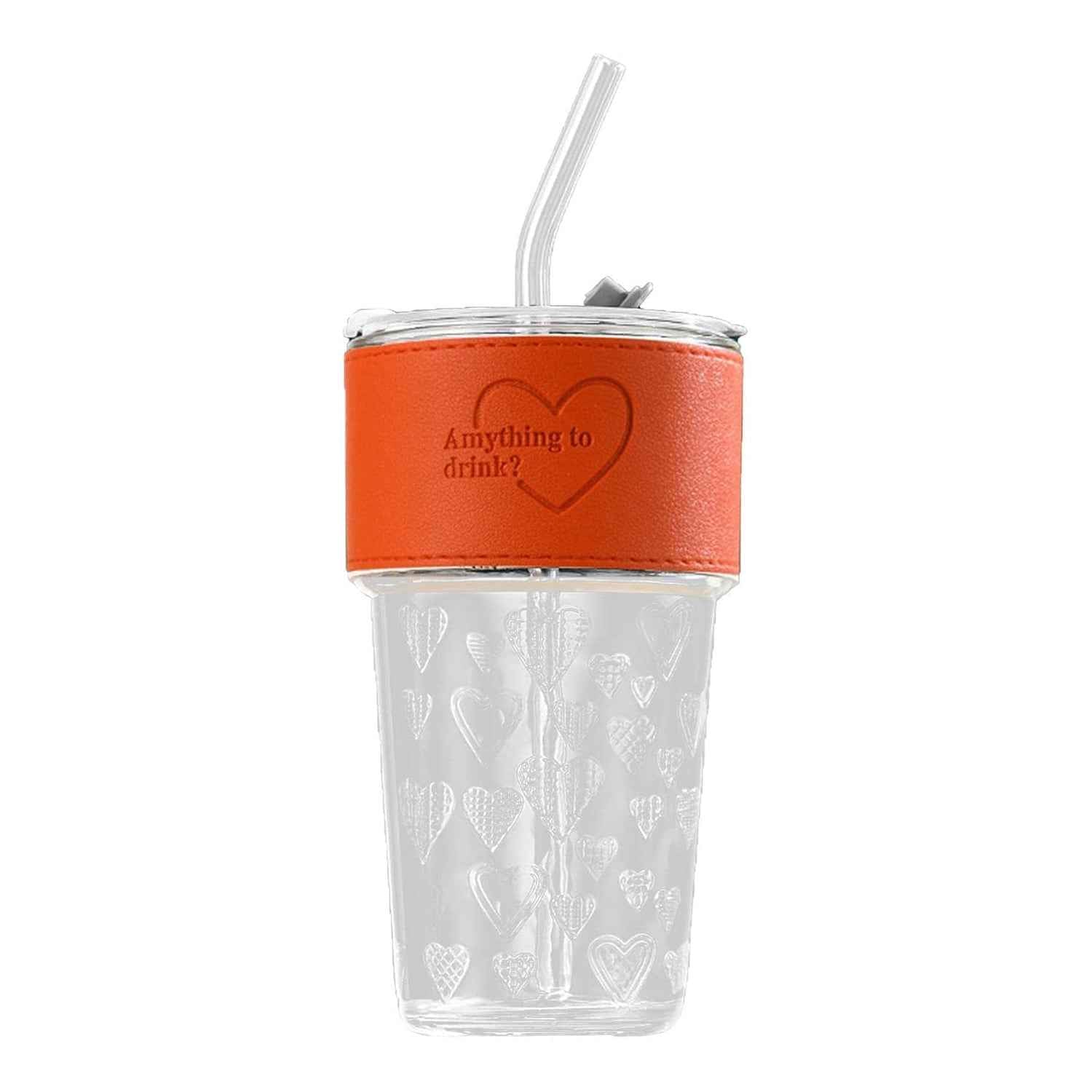 Glass Drinking Tumbler Ð Spill-Resistant Lid & Elegant Design