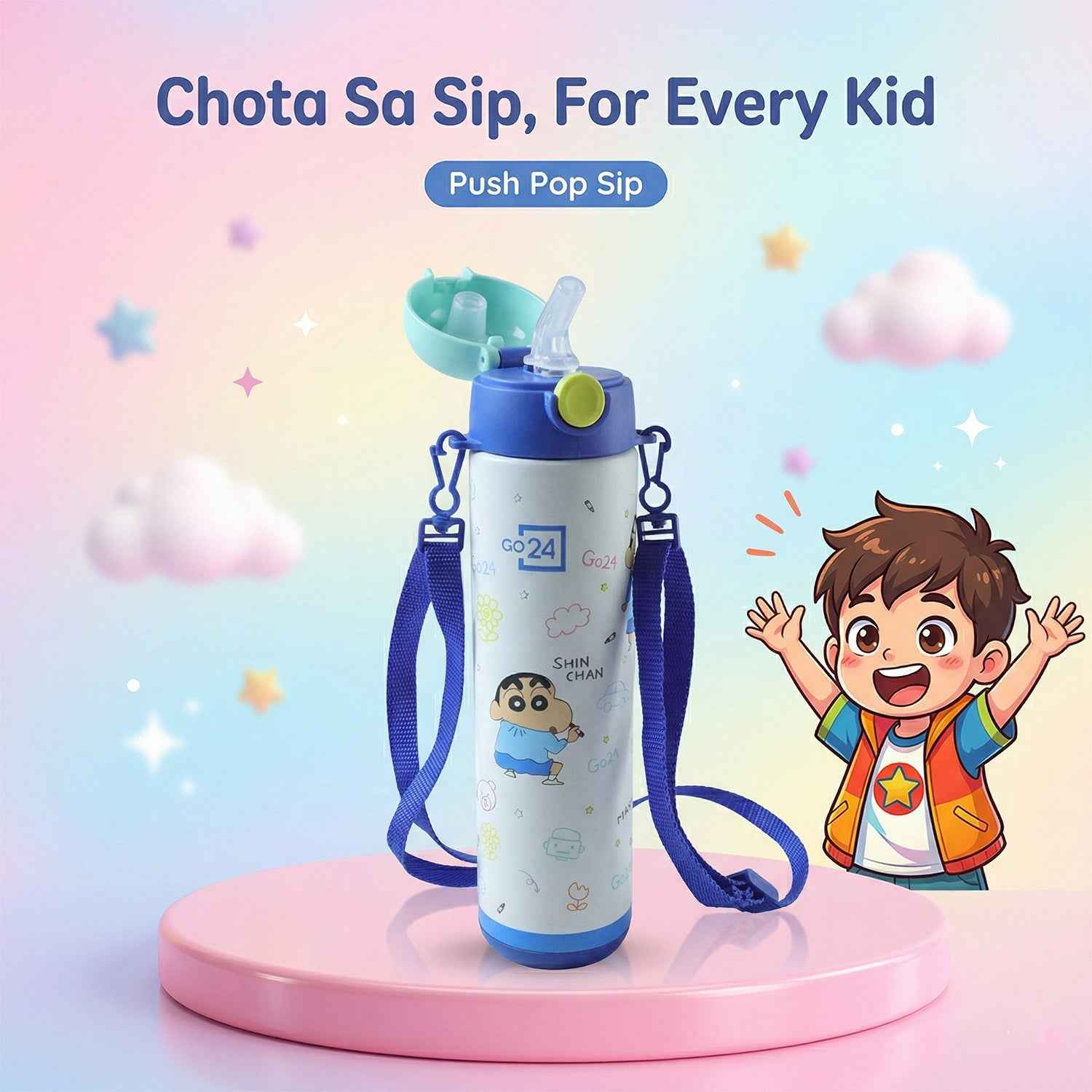 Kids Stainless Steel Water Bottle – Leakproof & Eco-friendly Design