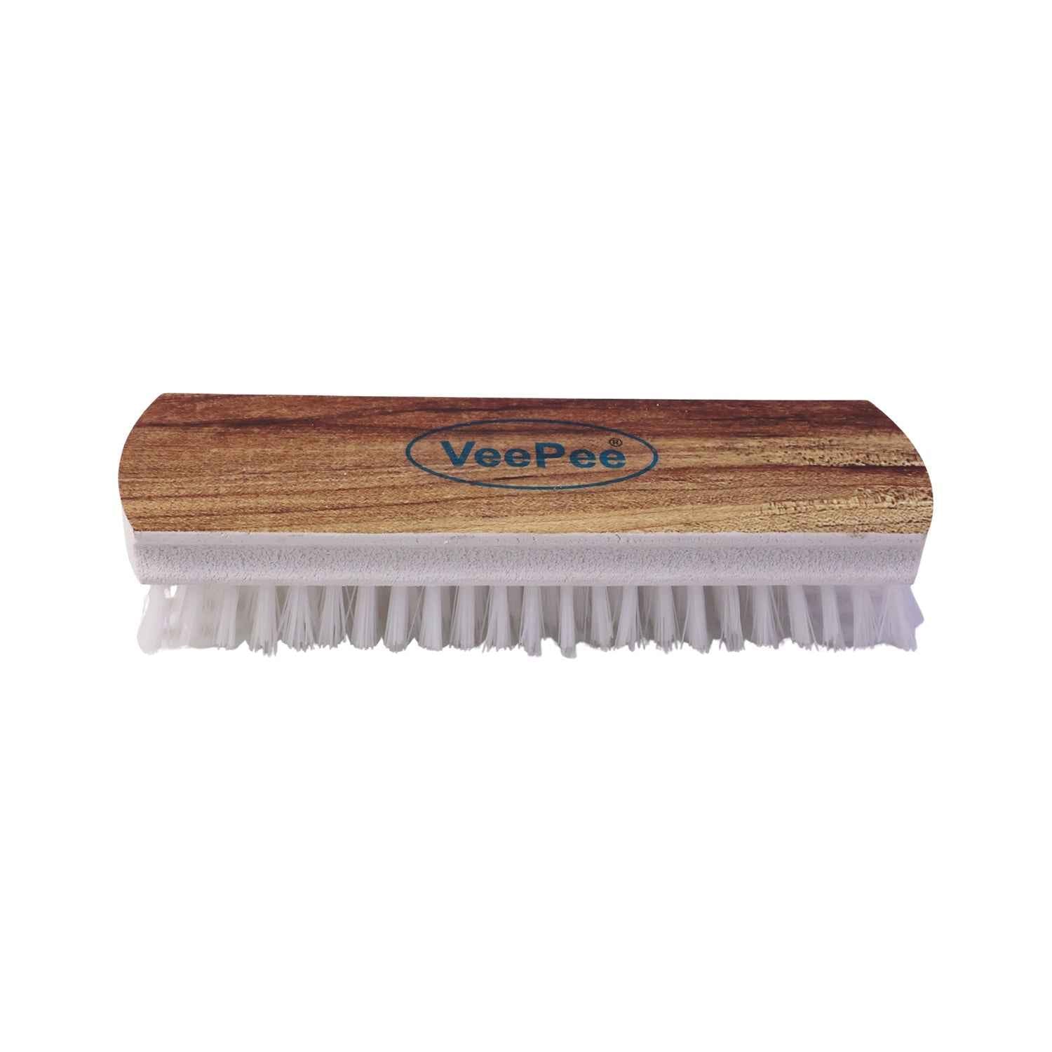 Cloth Washing Scrub Brush Ð Heavy-Duty Nylon Bristles & Wooden Handle