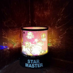LED Projector Night Light – Rotating Star Music Lamp for Kids |
