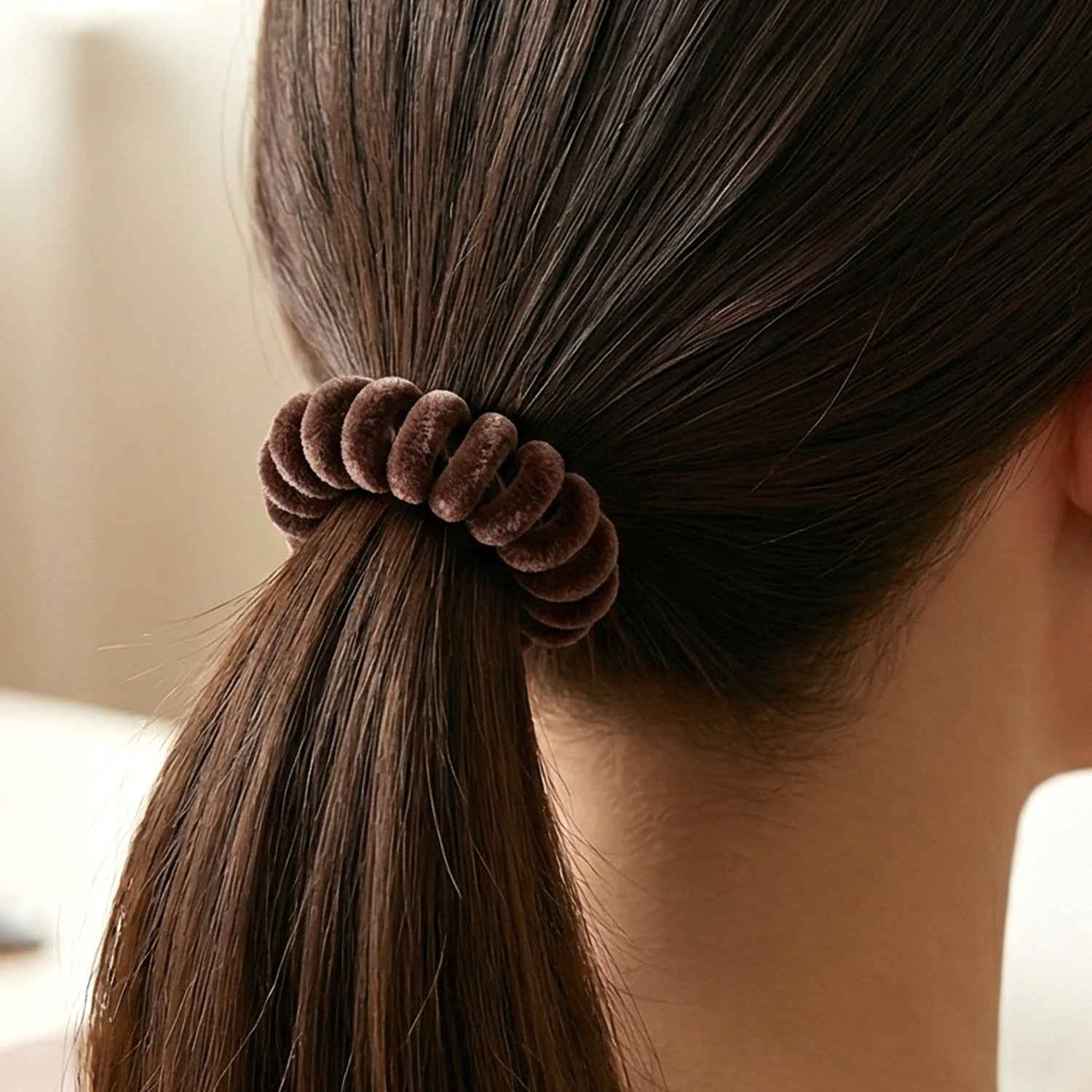 Soft Stretchable Telephone Wire Hair Band Ð No Crease & Secure Fit
