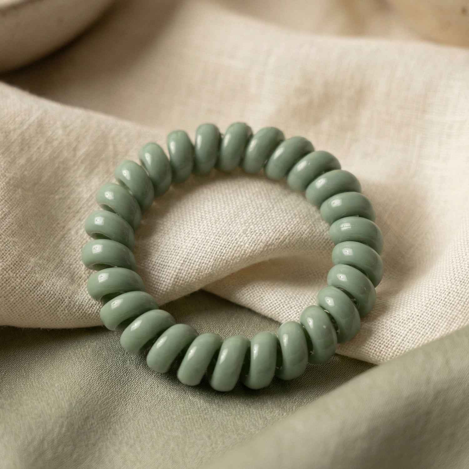 Soft Stretchable Telephone Wire Hair Bands Ð No Crease & Waterproof