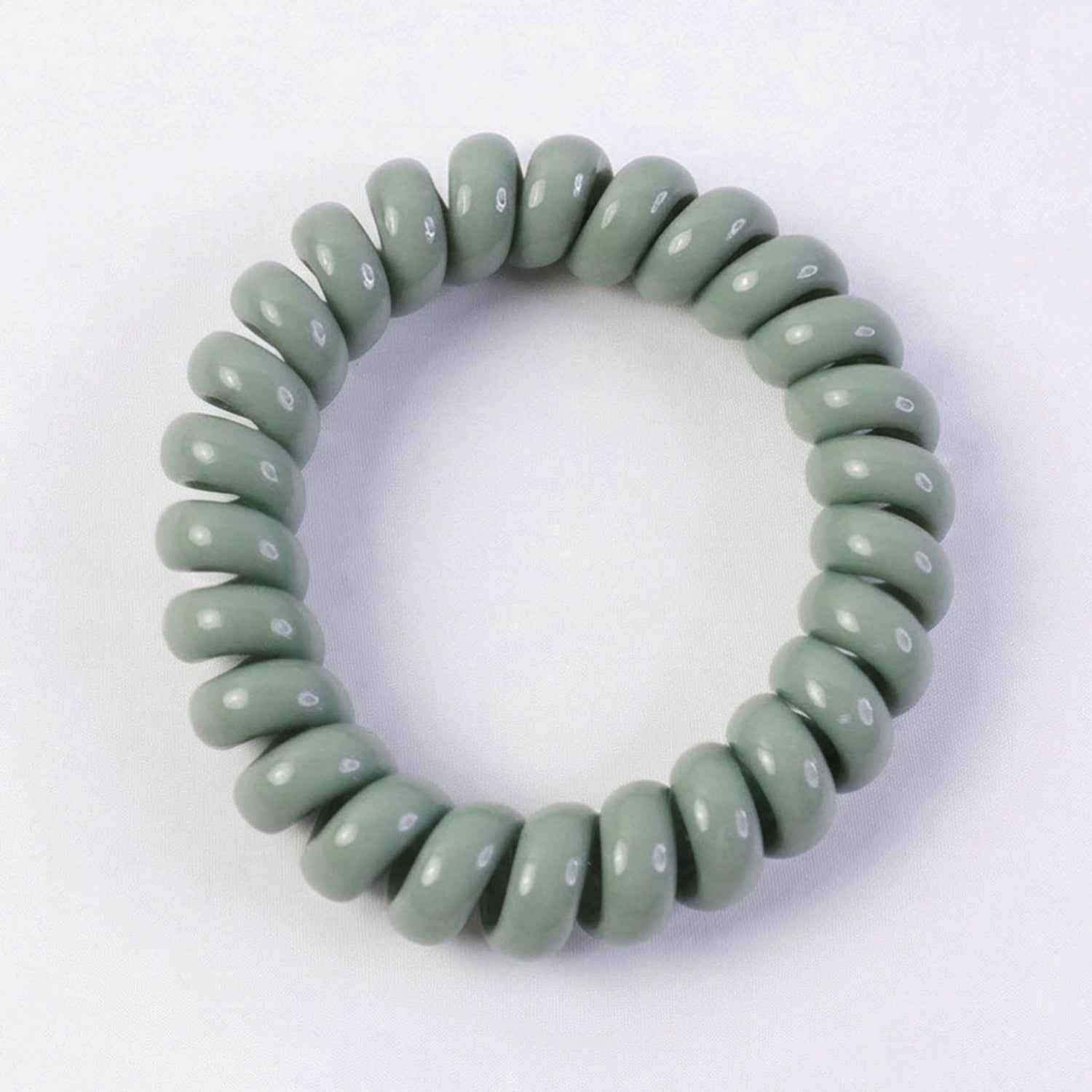 Soft Stretchable Telephone Wire Hair Bands Ð No Crease & Waterproof