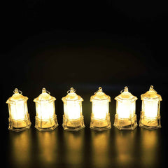 LED Decorative Lantern Lights – Set of 24 Flameless Hexagonal Lamps