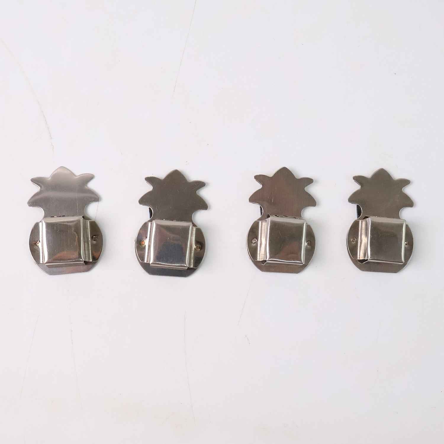 Wall-Mounted Agarbatti Holders – Set of 4 with Silver Finish
