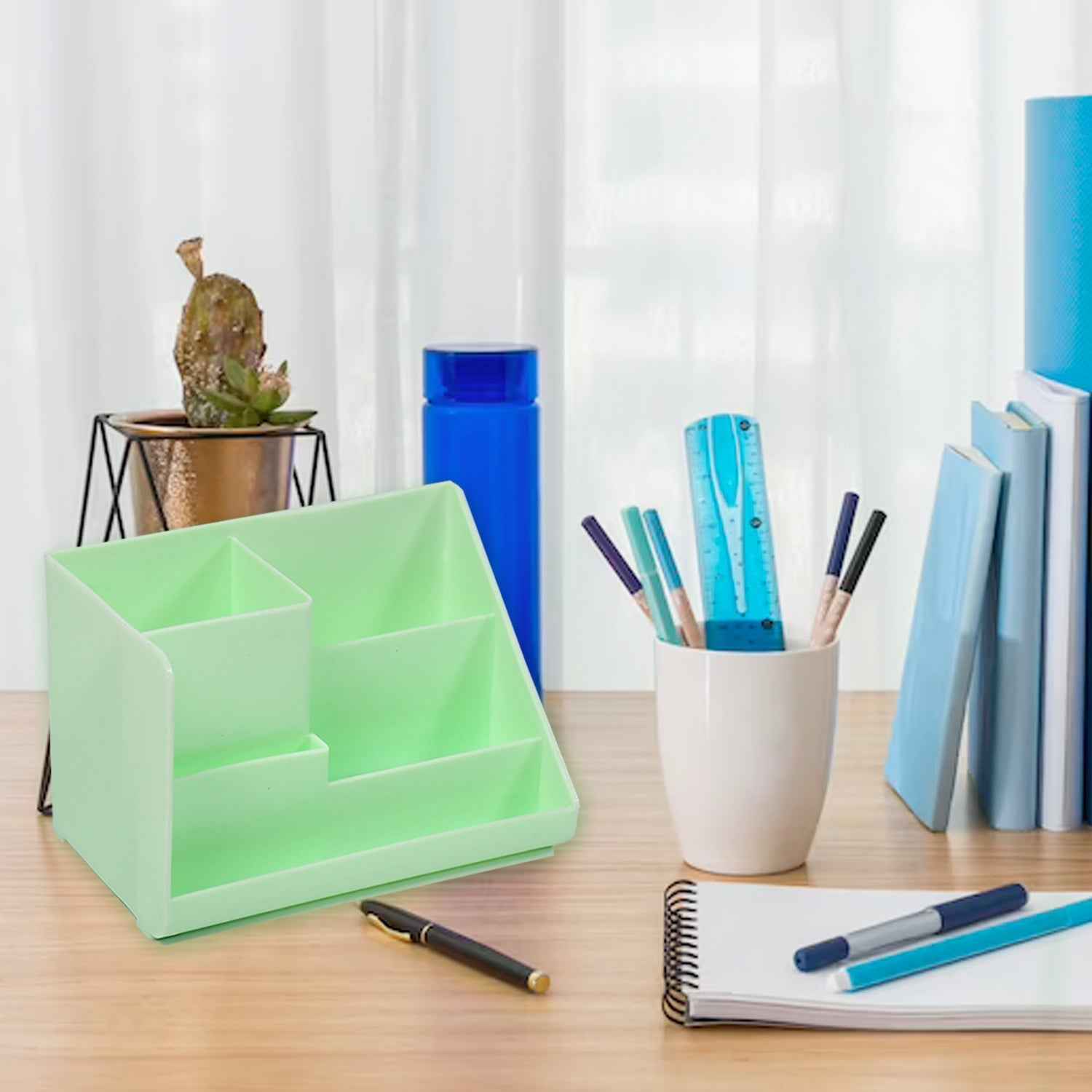 Desk Organizer – Multi-Compartment Pen Stand | Deskrova
