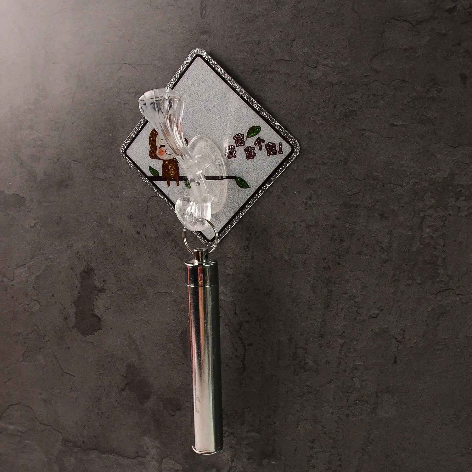 Cartoon Print Transparent Wall Hook – Waterproof Self-Adhesive