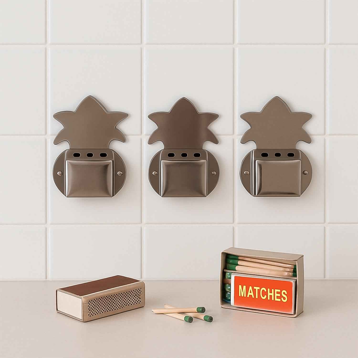 Wall-Mount Incense Stick Holders – Durable Metal Agarbatti Stand (3 Pc)