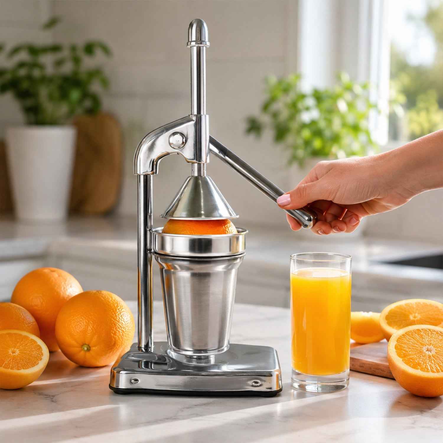 Citrus Juicer Ð Heavy Duty Manual Press for Maximum Extraction