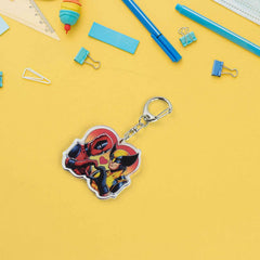 Acrylic Cartoon Character Keychain – Durable Metal Clip & Stylish Design