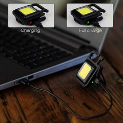 Rechargeable Keychain Flashlight – 4 Light Modes, Magnetic Base | Vastate