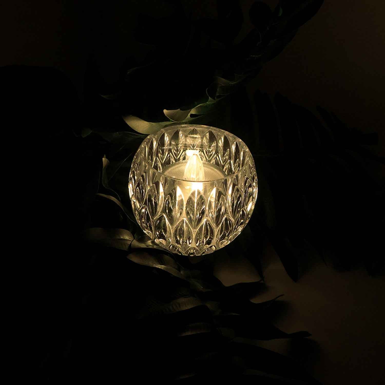 Crystal Style LED Decorative Lamps – Set of 12 Flameless Candles