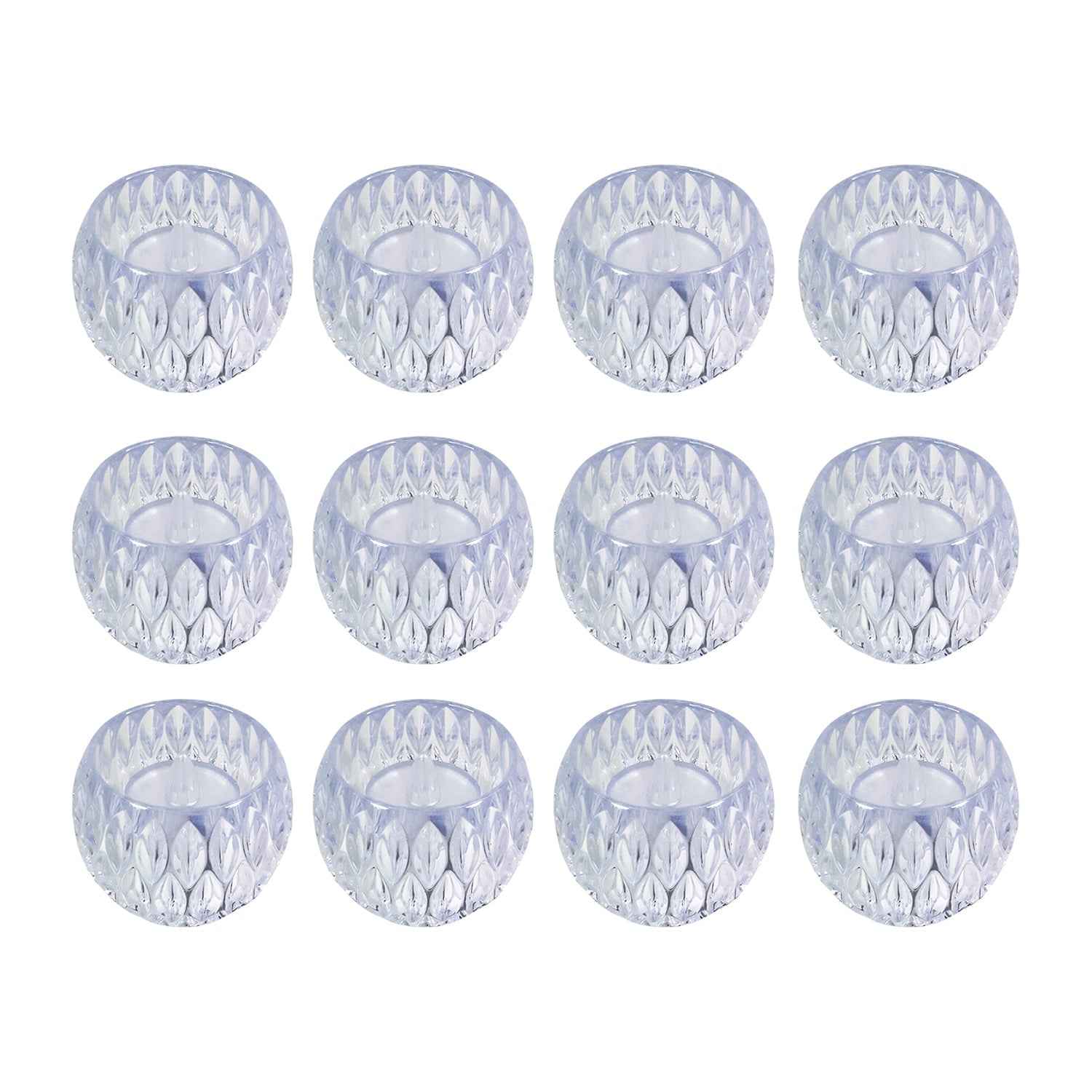 Crystal Style LED Decorative Lamps – Set of 12 Flameless Candles