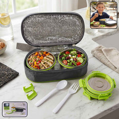 Stainless Steel Lunch Box Set Ð Durable & Leakproof with Carry Bag