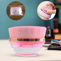 Glitter Cosmetic Brush – Soft Bristles with Starry Gel Base