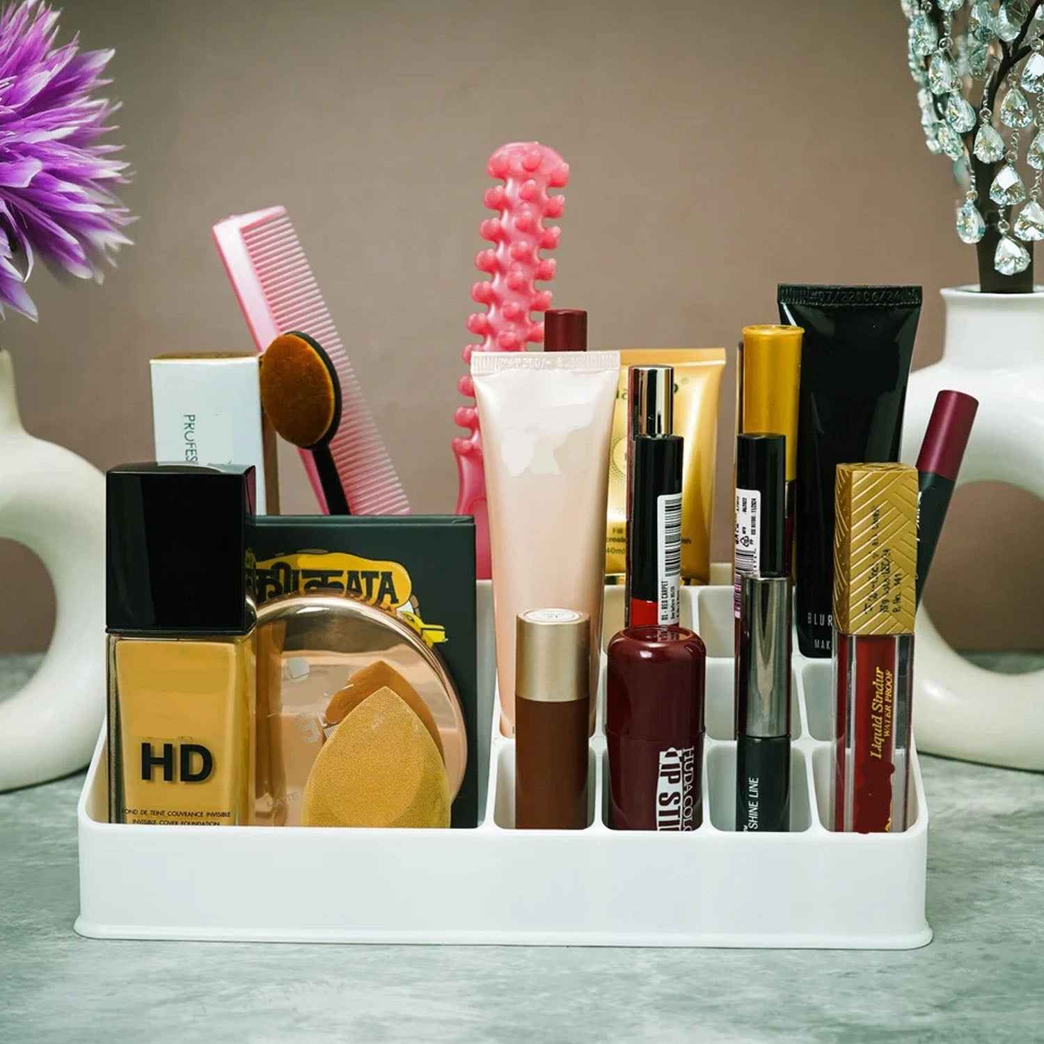 Clear Makeup Organiser – Acrylic Cosmetic Storage Box | BeautyBare