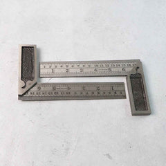 Metal Try Square Ruler Set – Durable 2-Piece Precision Tool