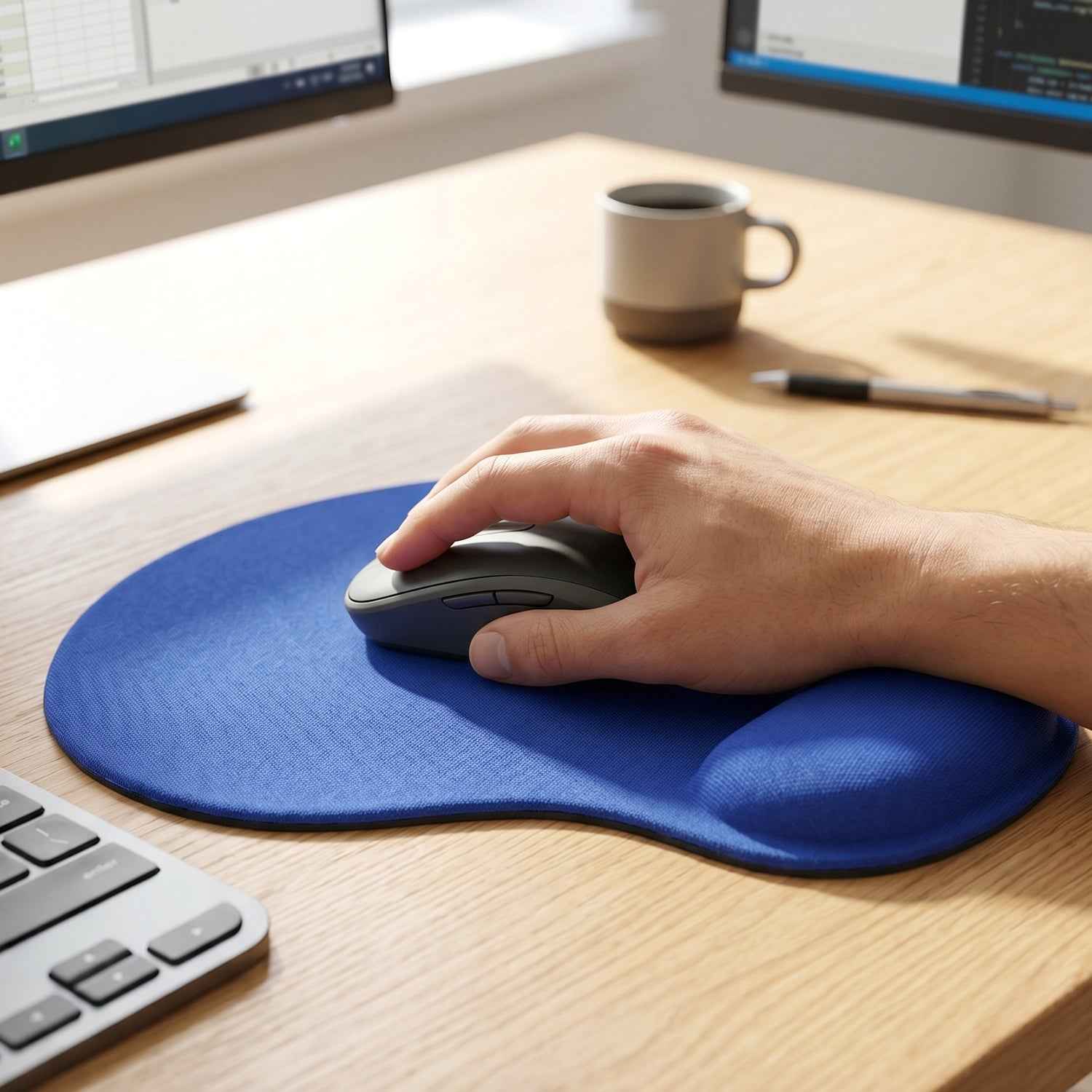 Ergonomic Wrist Rest – Soft Cushion Mouse Pad | Compshop