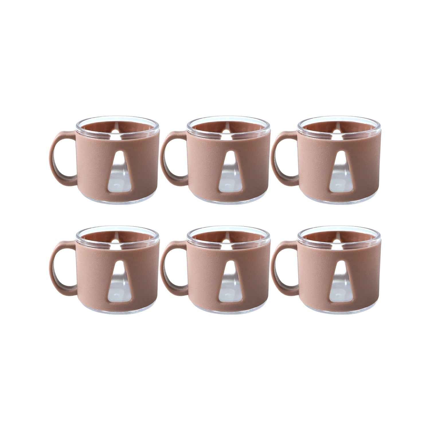 Tea Cup Set – Elegant 6-Piece Ceramic Round Serving Set