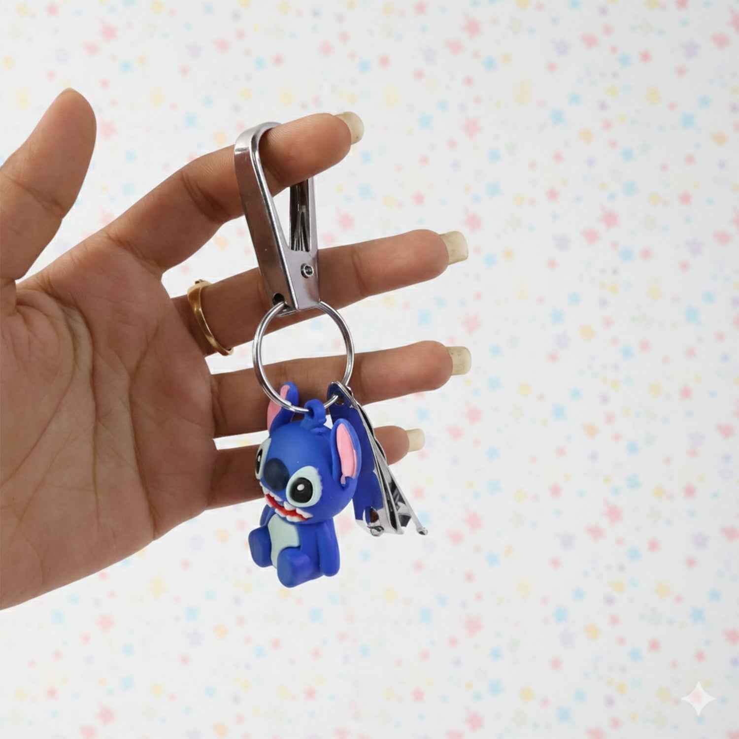 Cartoon Nail Cutter Keychain – Compact Mini Nail Clipper