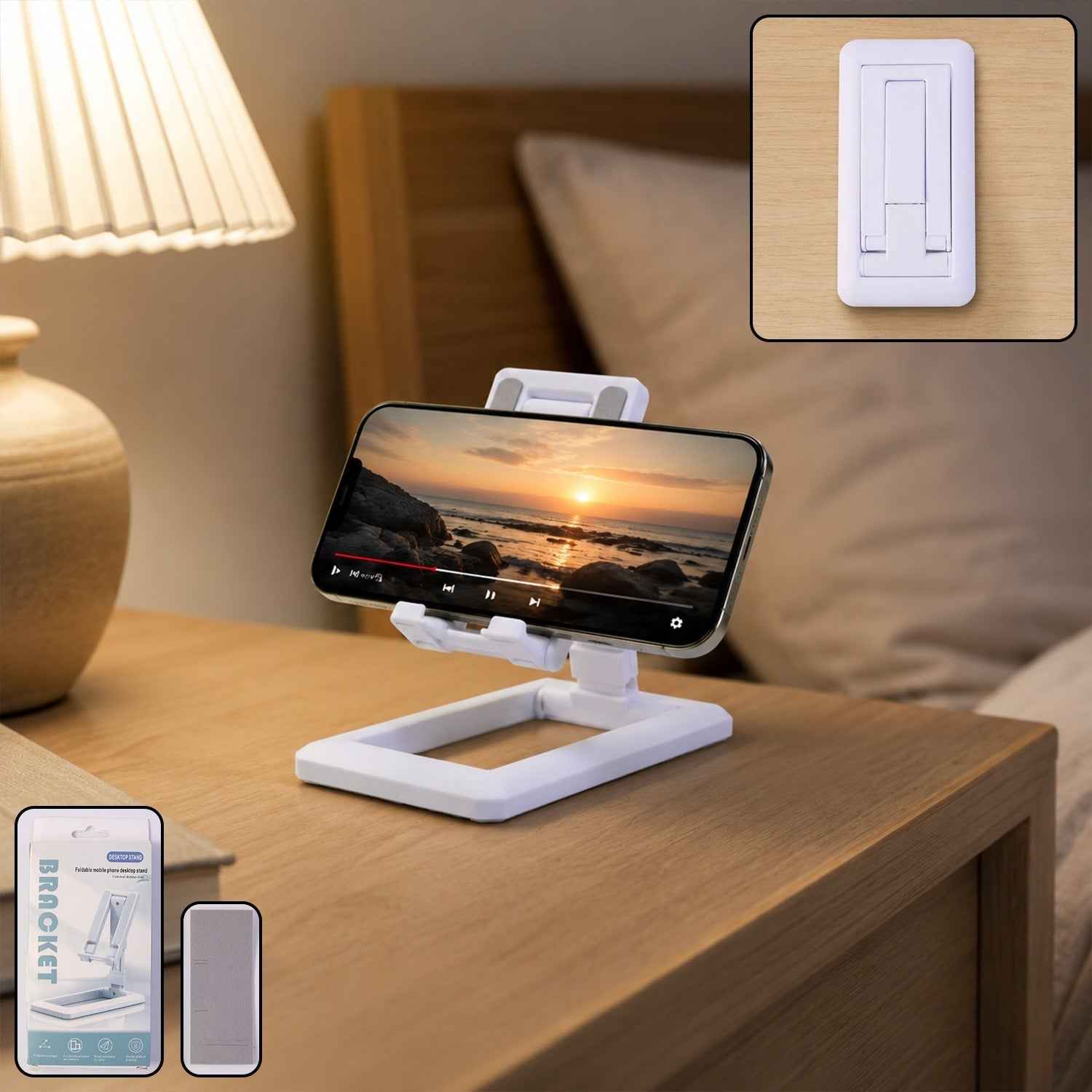 Foldable Plastic Mobile Phone Holder Ð Adjustable & Portable Stand