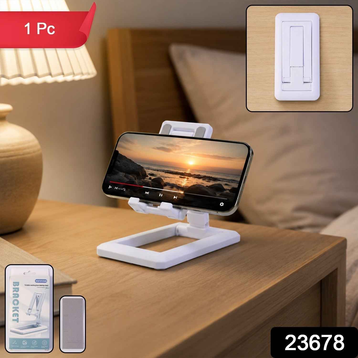 Foldable Plastic Mobile Phone Holder Ð Adjustable & Portable Stand